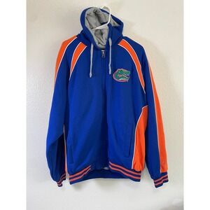 GIII Sports Florida Gators Hoodie Mens Large Blue Orange Excellent Full Zip NCAA
